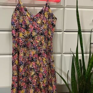 GAP Multicolor floral spaghetti strap dress. Bump friendly